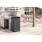Suncast Suncast Trash Hideaway 39 gal Peppercorn Resin Trash Can Lid Included GH3900 - alternate 2
